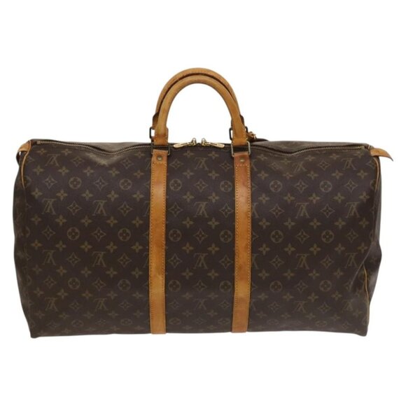 LOUIS VUITTON Monogram Keepall 55 Boston Bag M41424 LV Auth 132666 - Picture 3 of 16